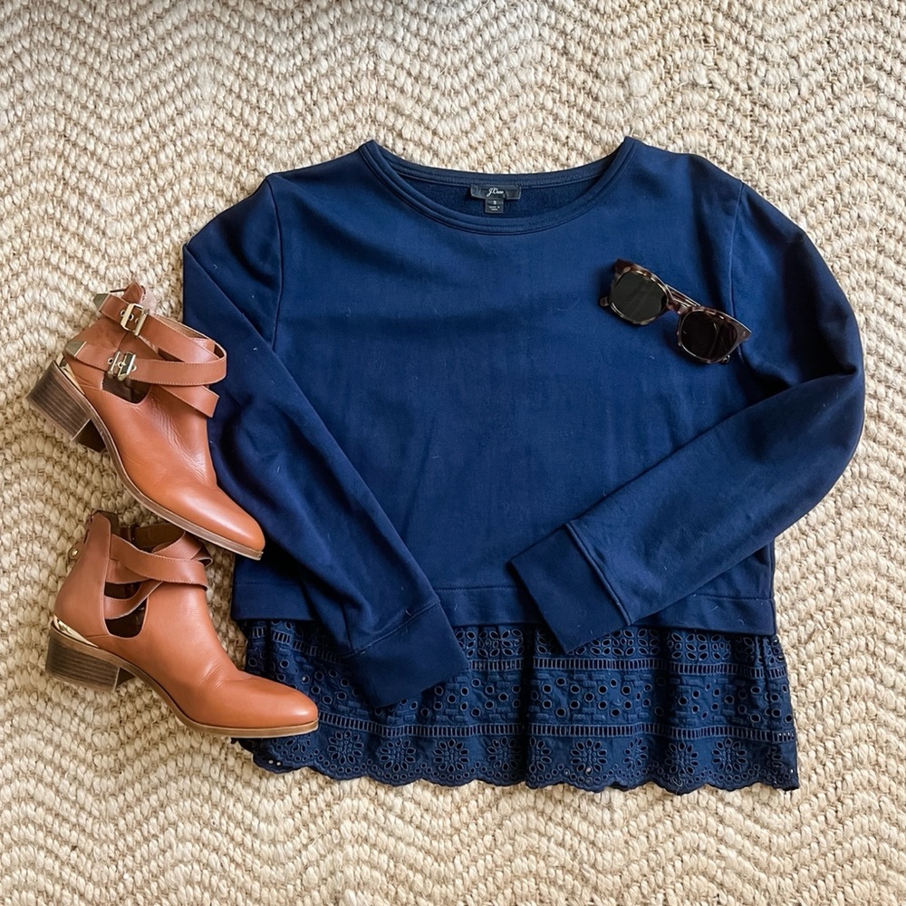 J. Crew Lace Sweater